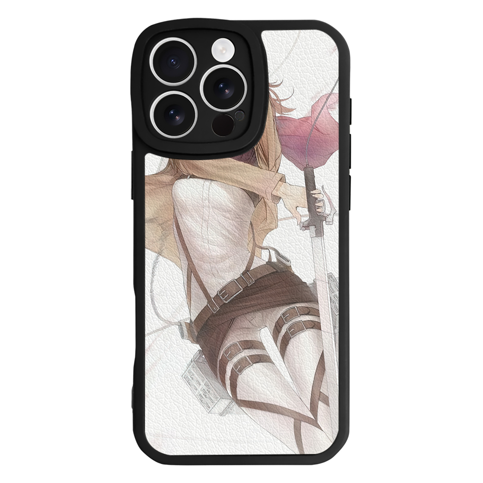 （画像用） 進撃の巨人 Attack on Titan 【iPhone 16シリーズ対応】シリコンスマホケース（レザー調） 材質：シリコン